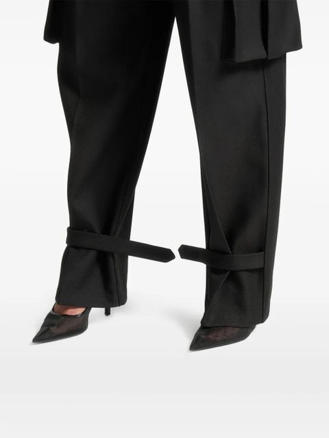 Manière De Voir Danielle pleated cargo trousers - Black