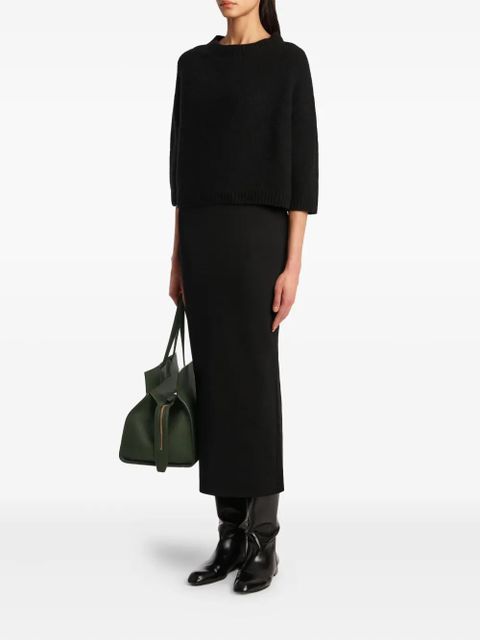 KHAITE crew-neck sweater - Black - zdjęcie produktu nr 2