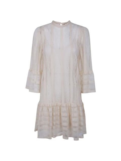 TWINSET lace ruffle maxi dress - Neutrals - zdjęcie produktu nr 1