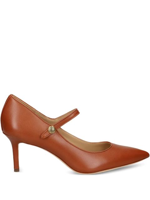 Lauren Ralph Lauren 70mm Lanette Mary-Jane pointed pumps - Brown - zdjęcie produktu nr 1