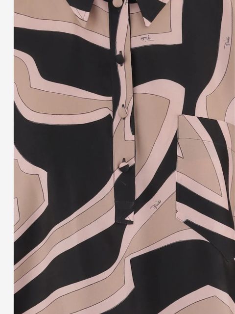 PUCCI Labirinto-print silk kaftan - Black