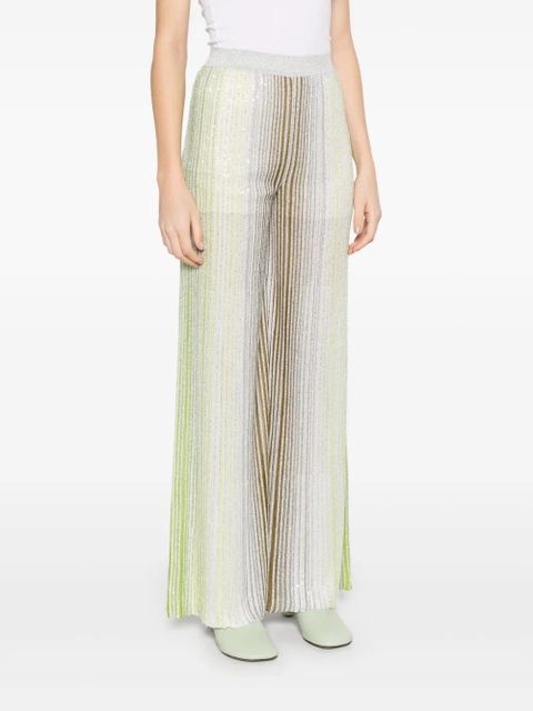 Missoni striped palazzo pants - Green - zdjęcie produktu nr 2