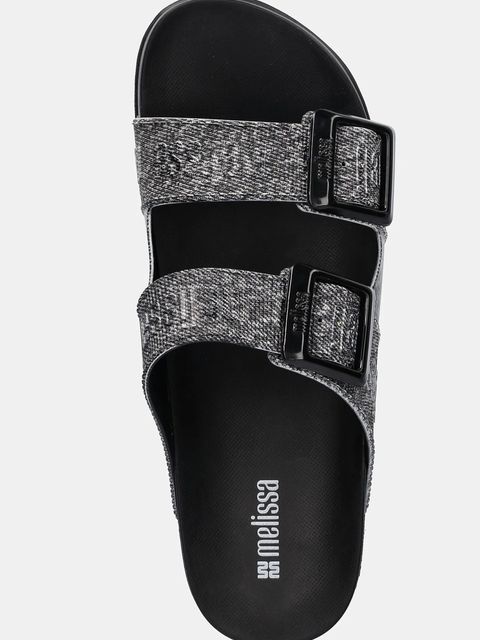 Melissa klapki COZY M LOVER SLIDE DENIM damskie kolor czarny M 36146