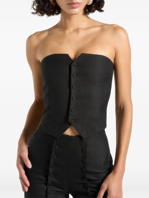 Manière De Voir Lise cropped tailored blazer set - Black