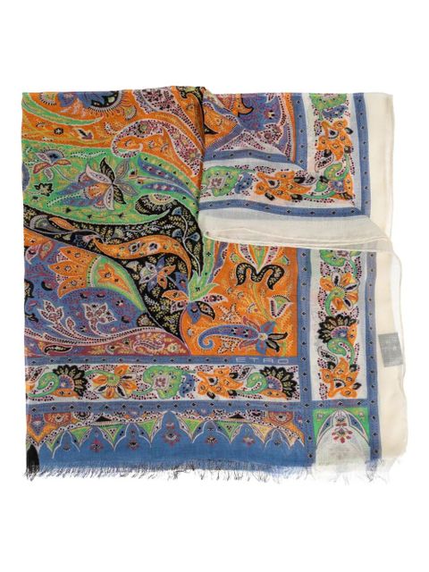 ETRO paisley border scarf - Orange - zdjęcie produktu nr 1