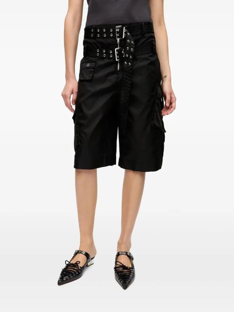 GANNI belted shorts - Black - zdjęcie produktu nr 2