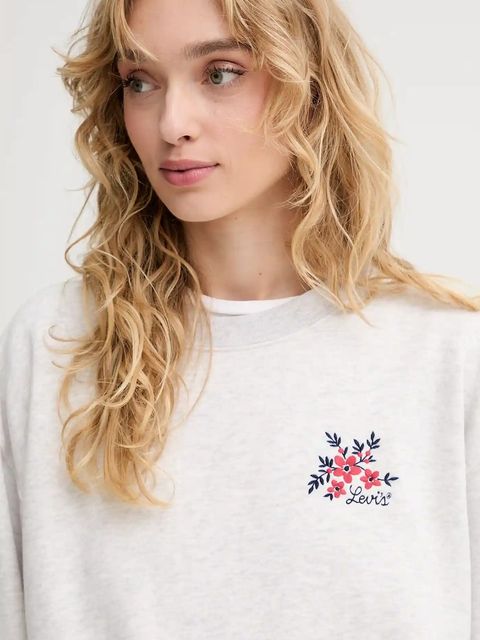 Levi's bluza damska kolor szary melanżowa A8800