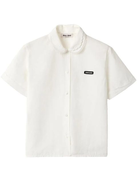 Miu Miu poplin shirt - White - zdjęcie produktu nr 1