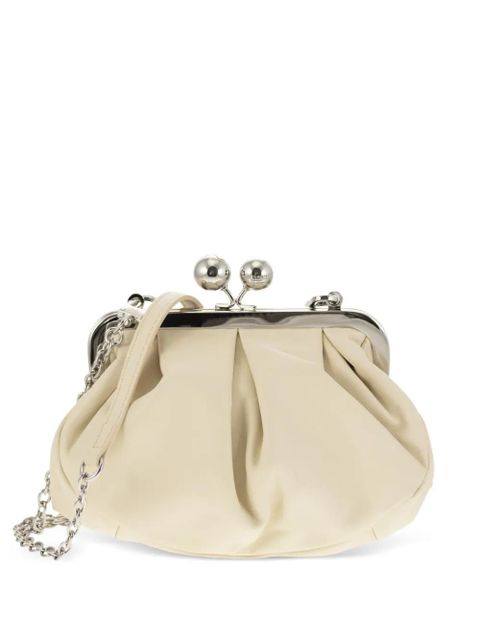 Weekend Max Mara chain leather clutch bag - Neutrals - zdjęcie produktu nr 1