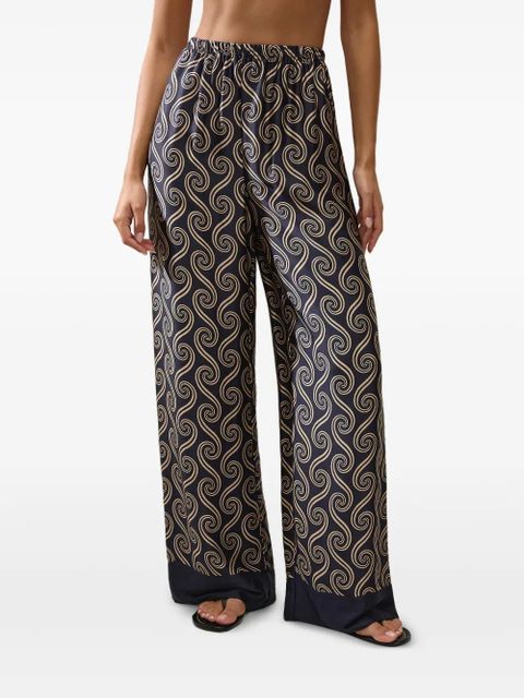 Faithfull the Brand Jensen pattern trousers - Blue - zdjęcie produktu nr 2