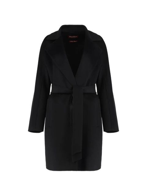Max Mara notched-lapel coat - Black - zdjęcie produktu nr 1
