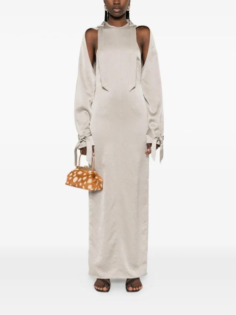 Nanushka detachable bolero maxi dress - Neutrals - zdjęcie produktu nr 2
