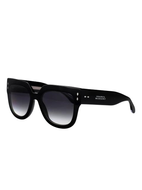 Isabel Marant Eyewear studded-detail sunglasses - Black - zdjęcie produktu nr 2