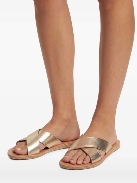 Ancient Greek Sandals Thais metallic-effect sandals - Gold