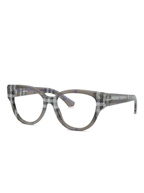 Burberry Eyewear cat-eye frame glasses - Grey - zdjęcie produktu nr 2