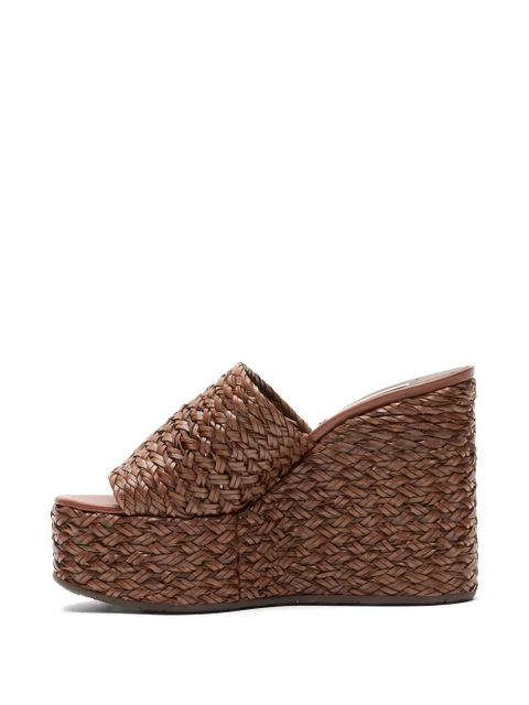 Casadei Suncity wedged sandals - Brown