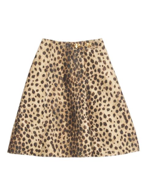 Valentino Garavani Jaguar Spots wool skirt - Neutrals - zdjęcie produktu nr 2
