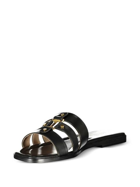 TWINSET leather sandals - Black