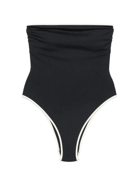 MC2 Saint Barth Khyra String ruched swimsuit - Black - zdjęcie produktu nr 1