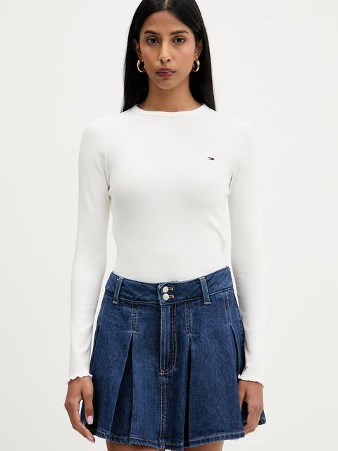 Tommy Jeans longsleeve damski bawełniany z elastanem - zdjęcie produktu nr 1