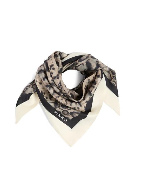 PINKO animal-print scarf - Neutrals - zdjęcie produktu nr 2