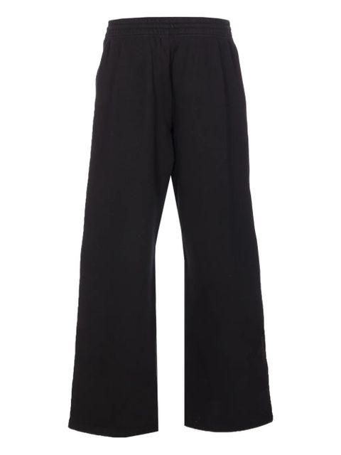 Burberry embroidered logo-detail track pants - Black