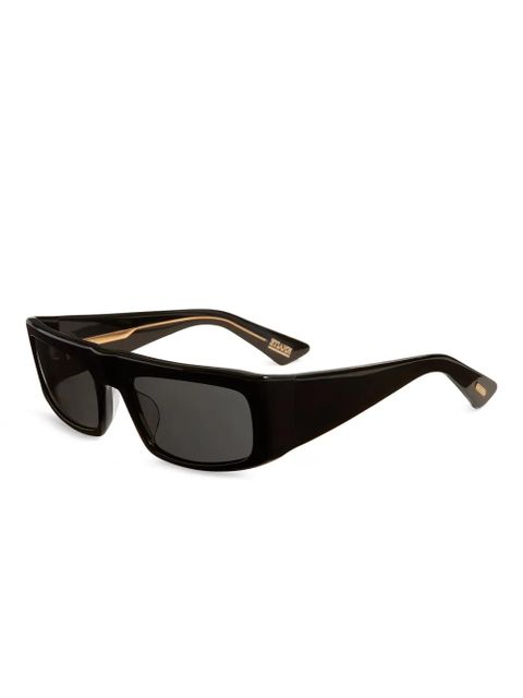 KHAITE rectangle-frame sunglasses - Black