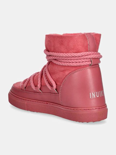 Inuikii śniegowce skórzane Classic kolor różowy 75202-005