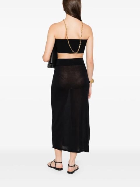 TOTEME knitted skirt - Black - zdjęcie produktu nr 2