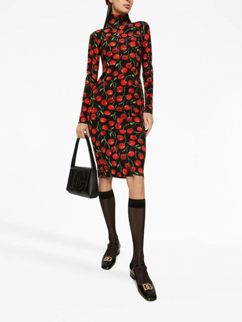 Dolce & Gabbana logo-embossed leather shoulder bag - Black - zdjęcie produktu nr 2