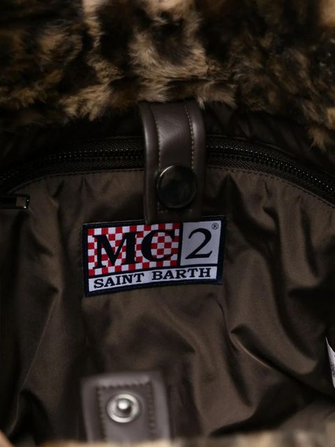 MC2 Saint Barth Colette leopard-print tote bag - Brown