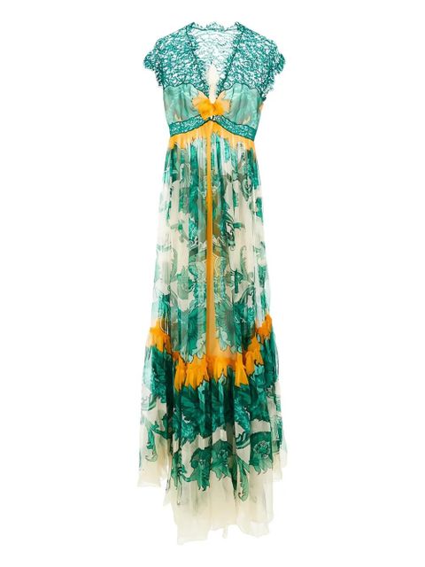 ETRO printed maxi dress - Green - zdjęcie produktu nr 1