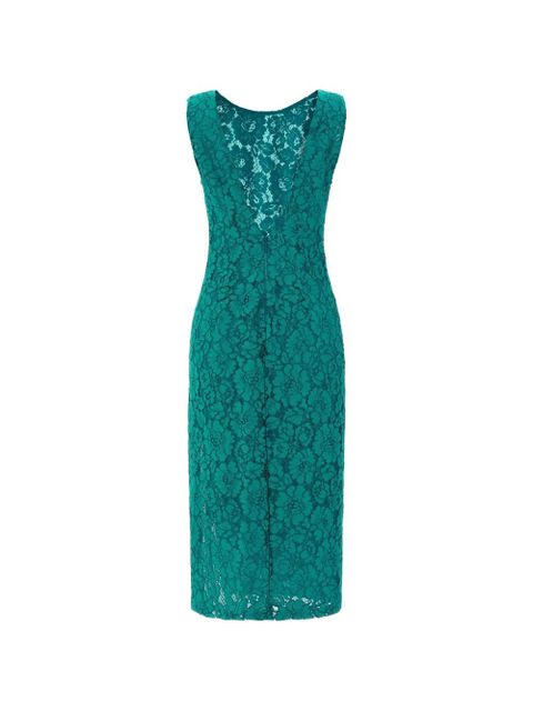 PINKO lace side-split dress - Green - zdjęcie produktu nr 2