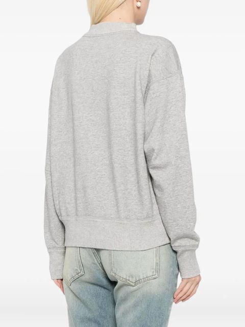 ISABEL MARANT logo high-neck sweatshirt - Grey