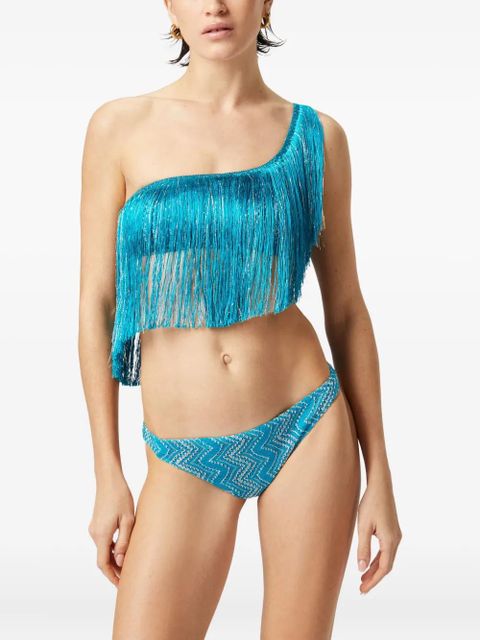 Missoni fringe-detailing bikini - Blue