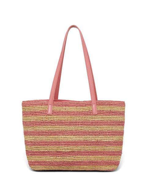 MC2 Saint Barth City striped cherry raffia shoulder bag - Pink - zdjęcie produktu nr 2