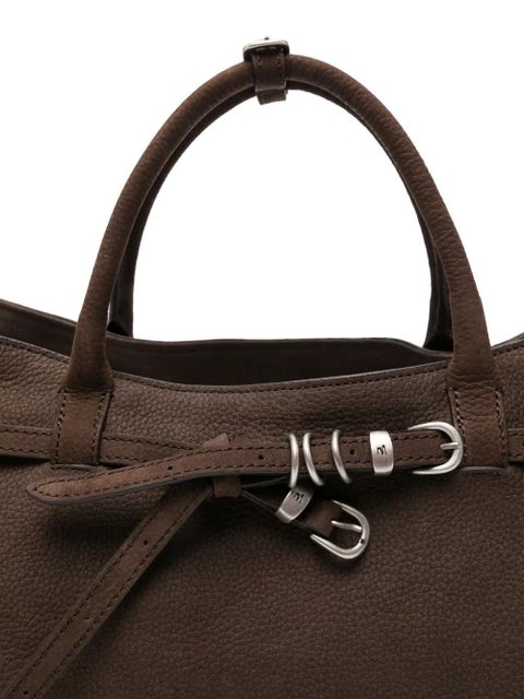 Marge Sherwood Grandma Used buckle tote bag - Brown