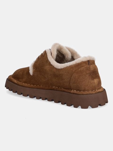 Answear.LAB śniegowce zamszowe damskie kolor brązowy