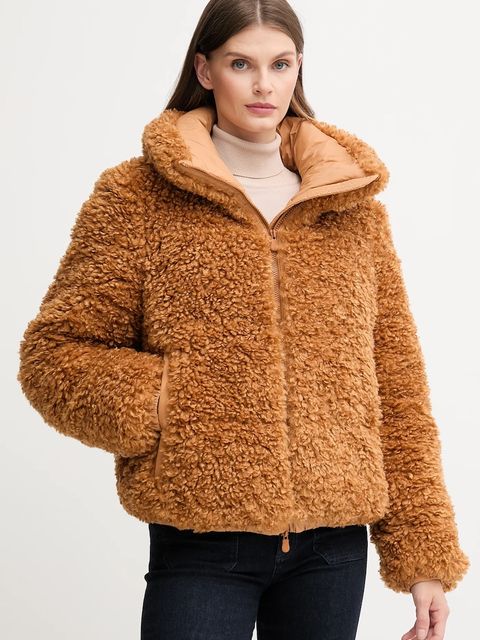 Save The Duck kurtka KENNIE kolor brązowy zimowa D31990W.CURL21 - zdjęcie produktu nr 1