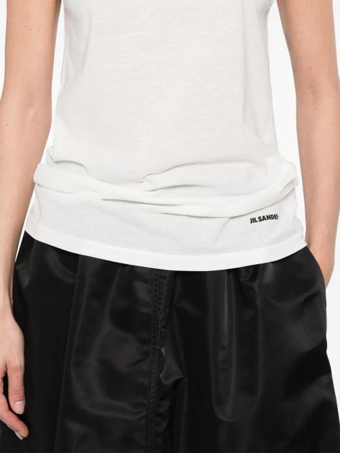 Jil Sander cotton tank top - White