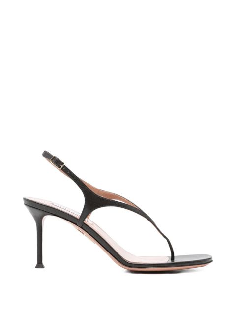 Aquazzura Bikini Thong leather sandals - Brown - zdjęcie produktu nr 1