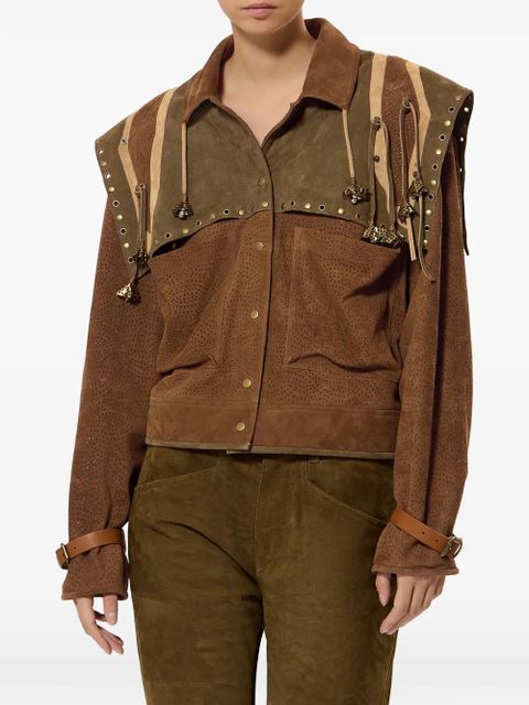 ISABEL MARANT Kayae leather jacket - Brown