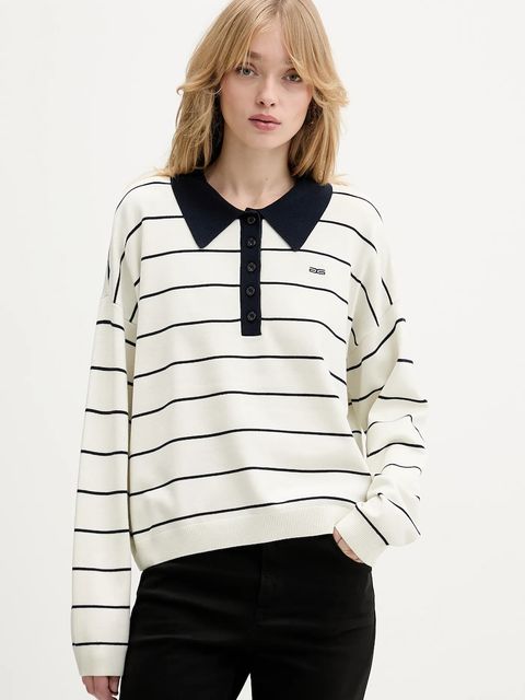 Gestuz sweter damski kolor beżowy lekki 10910829 - zdjęcie produktu nr 1