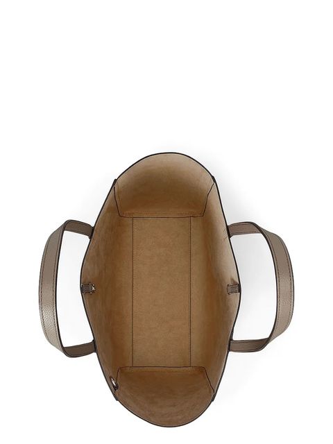 Lauren Ralph Lauren torebka skórzana kolor brązowy 431960183