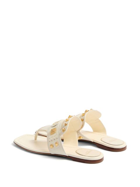 Valentino Garavani Plaster Caster leather sandals - White
