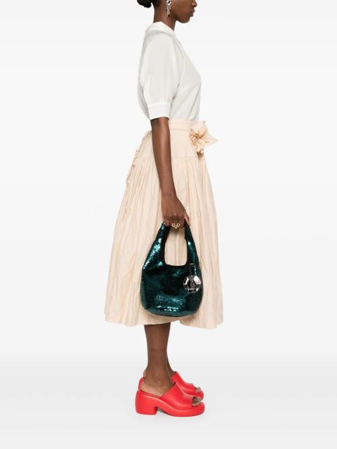 JW Anderson mini sequinned tote bag - Green - zdjęcie produktu nr 2