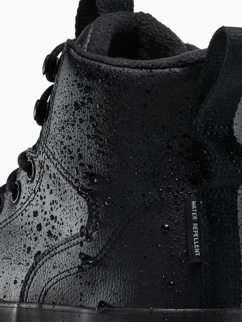 Converse trampki skórzane Chuck Taylor All Star Hiker Boot Water Repellent kolor czarny A13234C