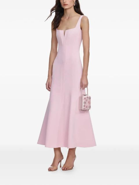 Self-Portrait square-neck midi dress - Pink - zdjęcie produktu nr 2