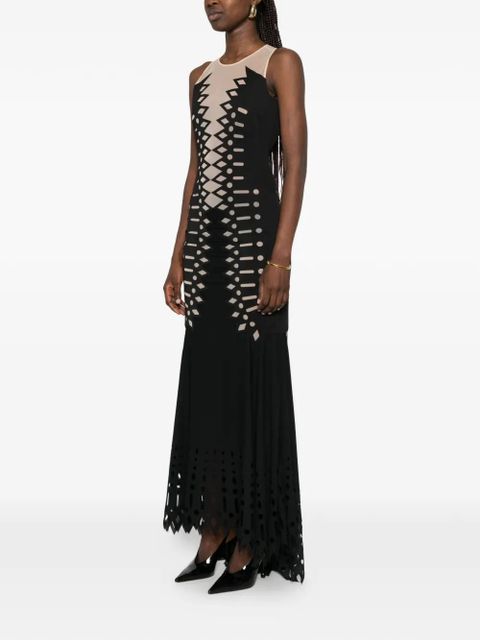 Blumarine cutout sleeveless maxi dress - Black