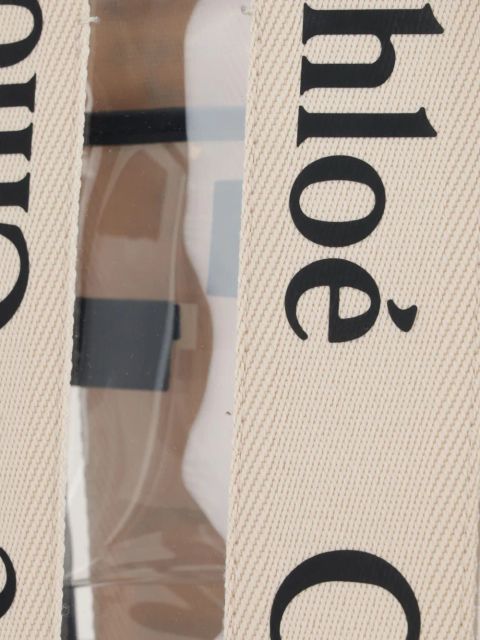 Chloé small Woody tote bag - White